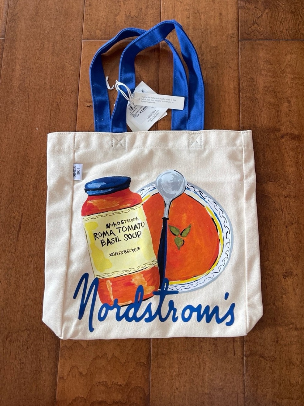 Nordstrom 125 Roma Tomato Basil Soup Mini Canvas Tote Bag